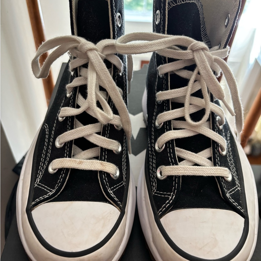 Converse Hike Unisex Black and White High-Top Sneakers